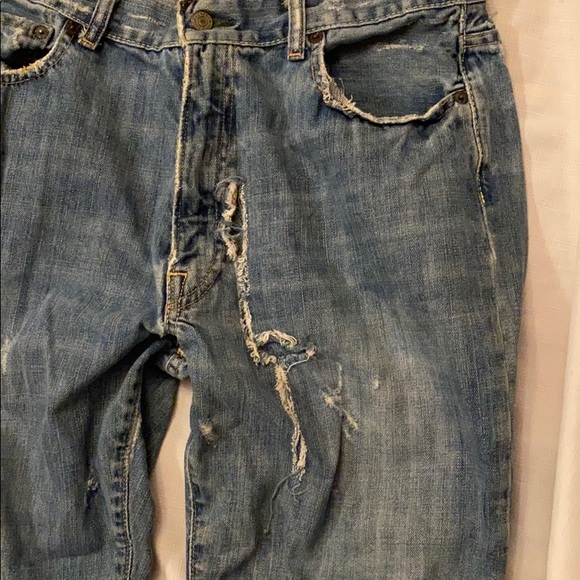 VINTAGE ABERCROMBIE & FITCH ORIGINAL 5 POCKET DENIM MENS BLUE JEANS ⭐️⭐️⭐️⭐️⭐️ - Picture 9 of 16